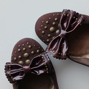 Stuart Weitzman Studded Bow Tie, Cowgirl, Ballet Flats, Kitten Heels